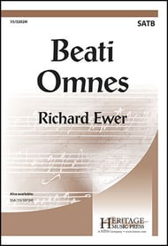 Beati Omnes SATB choral sheet music cover Thumbnail